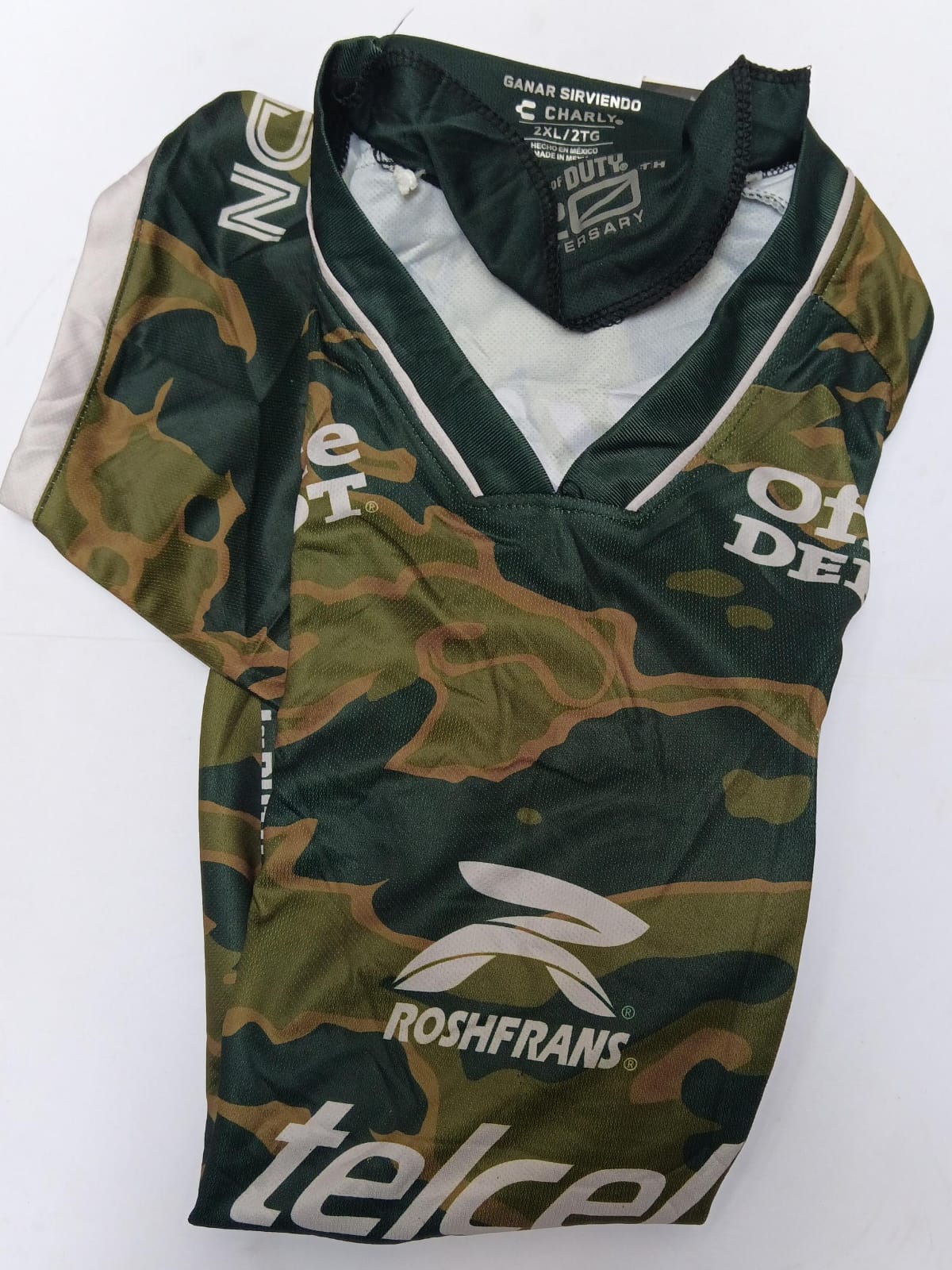 Playera Leon Verde Camuflaje 2XL