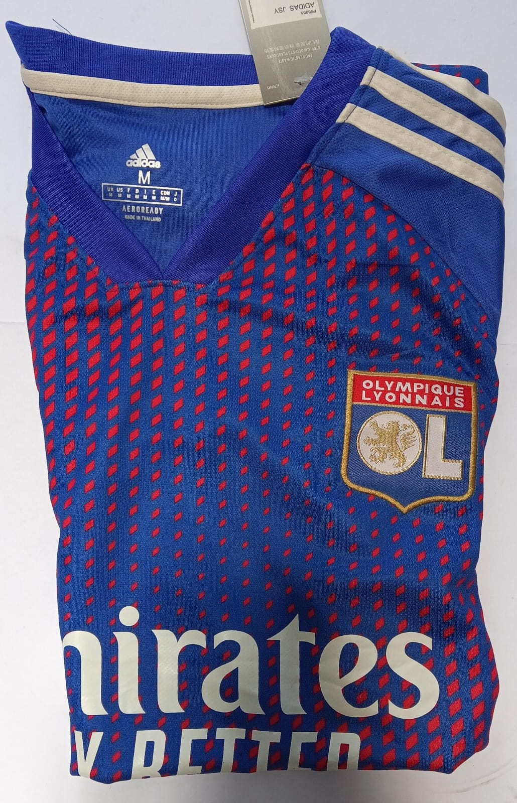 Playera Bordada Lyon Azul