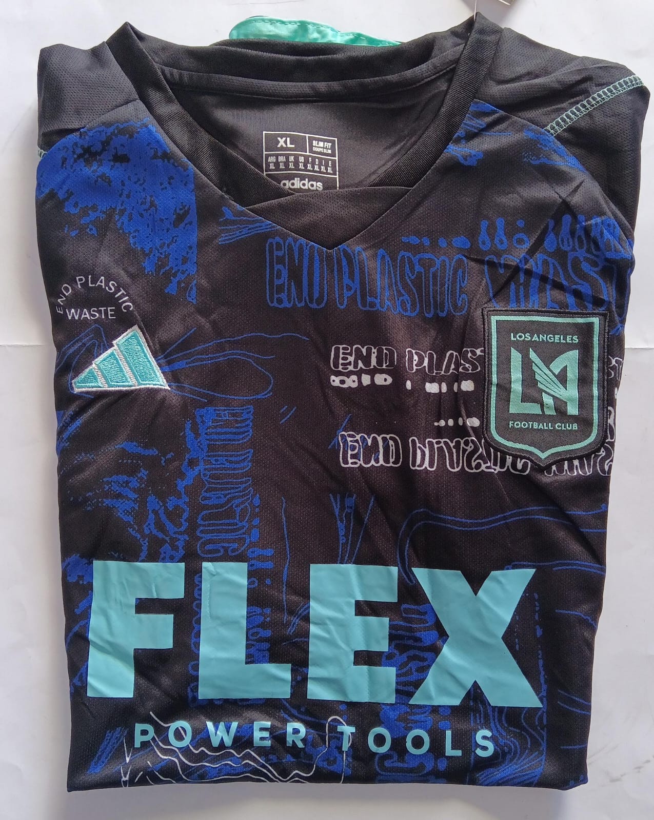 Playera Los Angeles Azul Negro XL