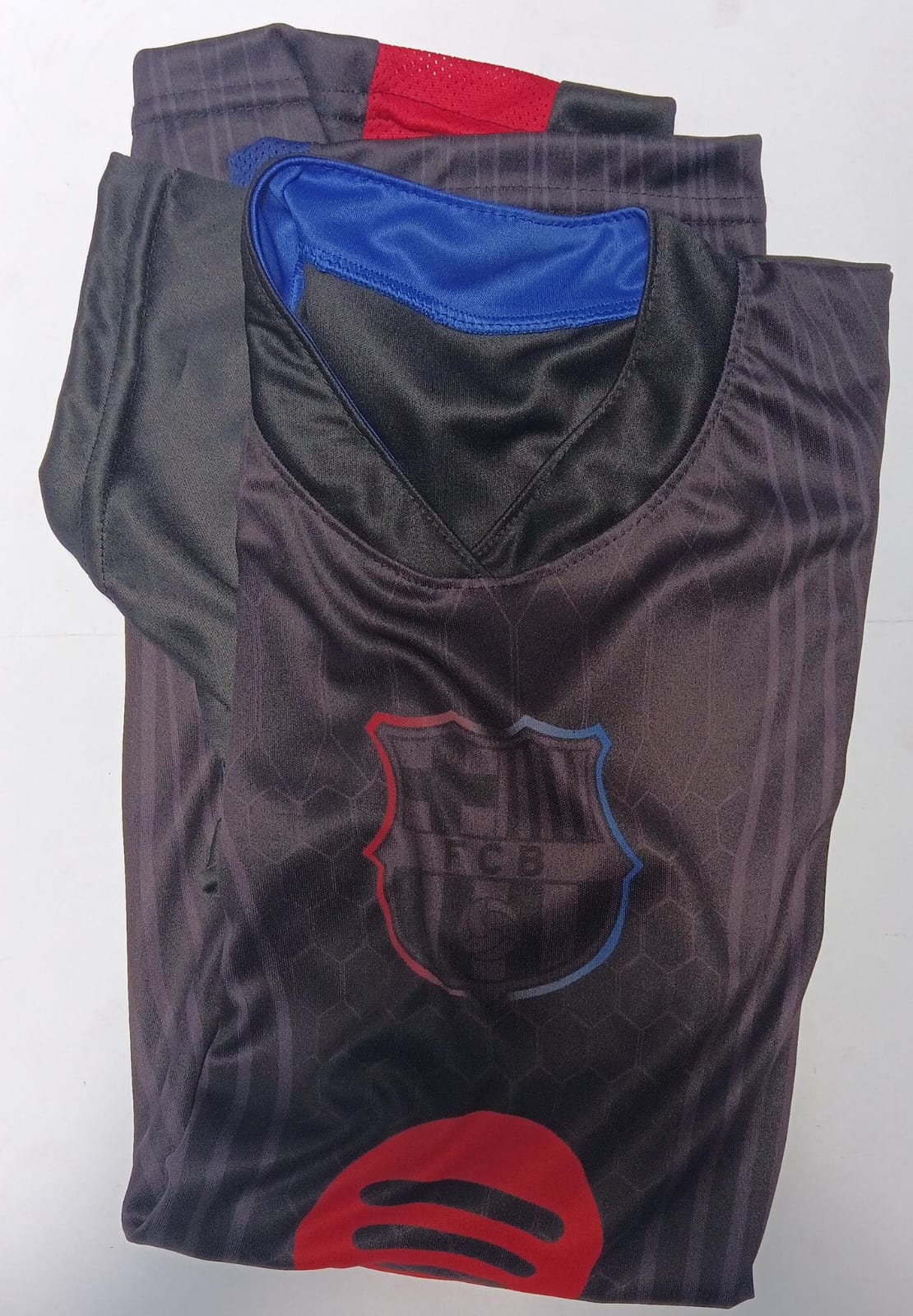 Playera Economica Barcelona Negra