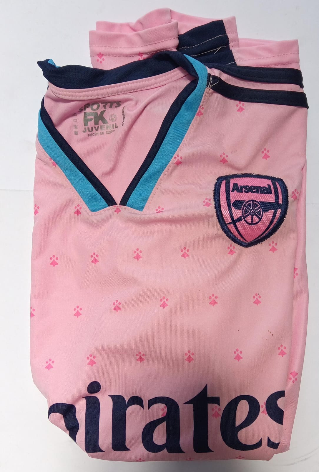 Playera Bordada Arsenal Rosa