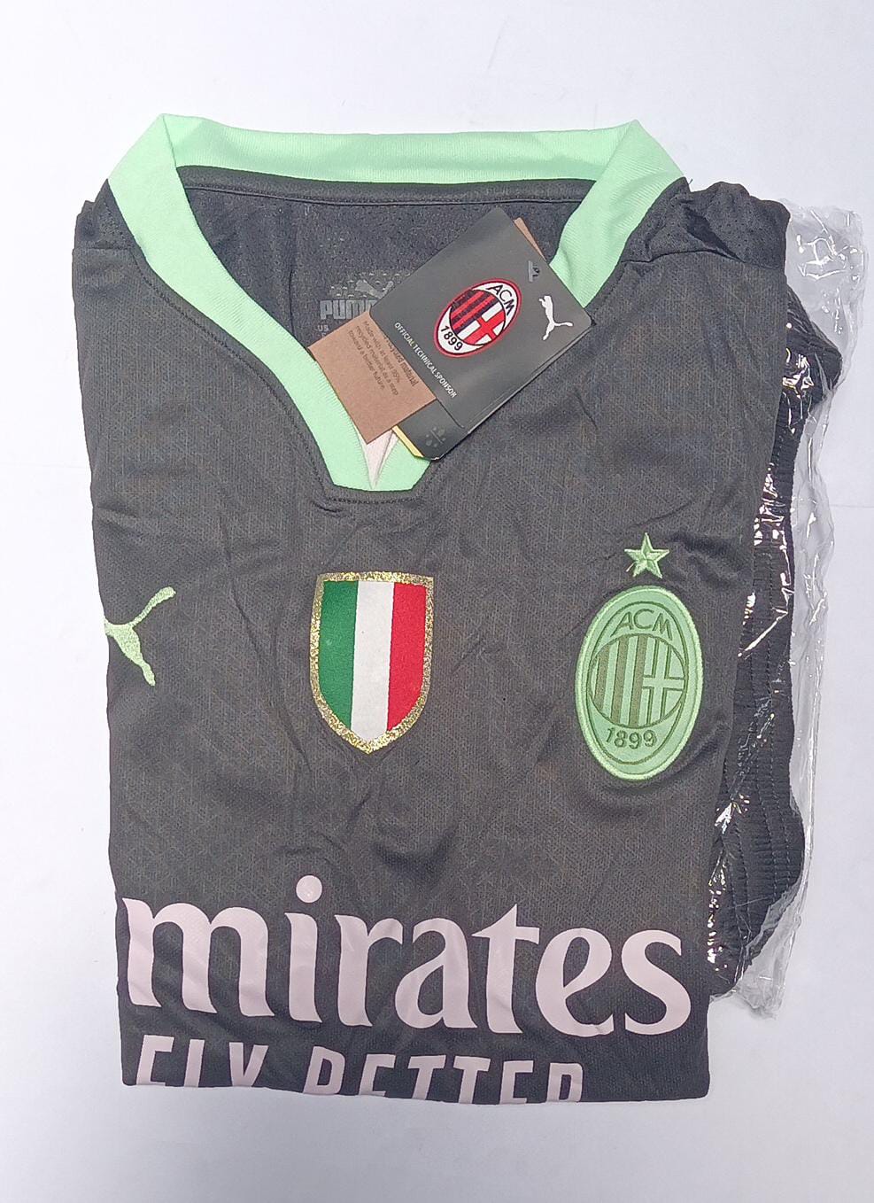 Playera Clon Milan Gris