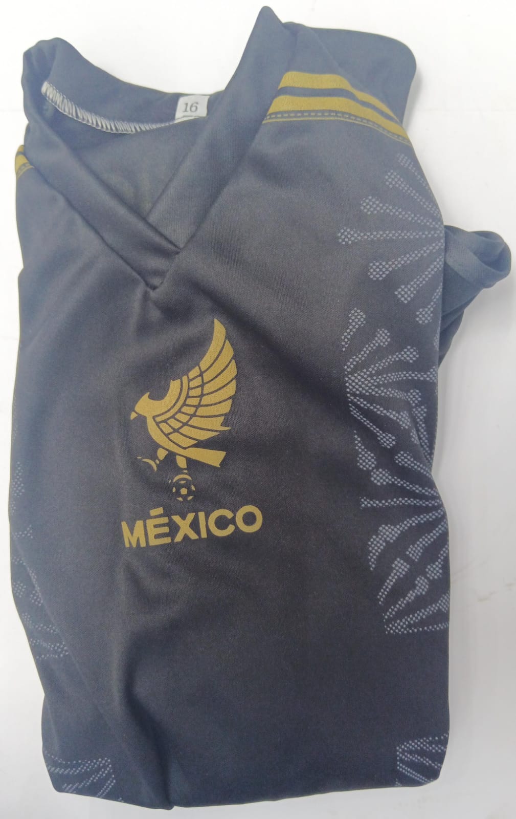 Playera Juvenil Mexico Negra