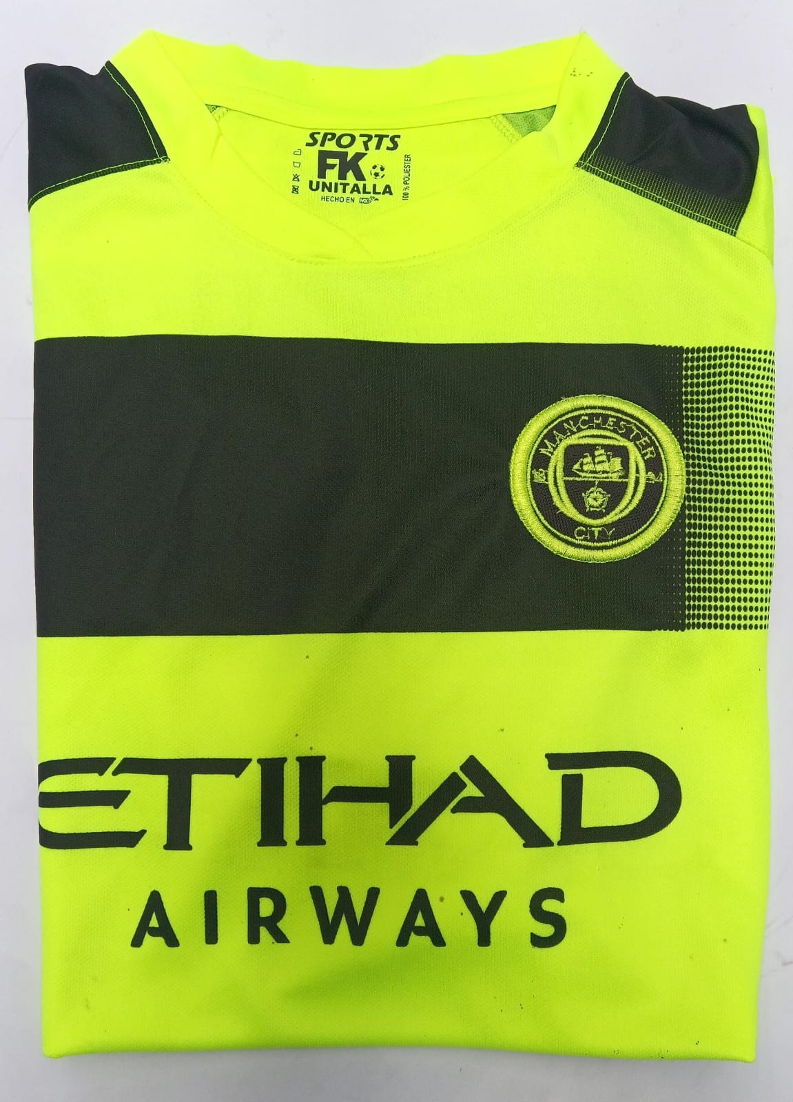 Playera Manchester City Amarilla XL