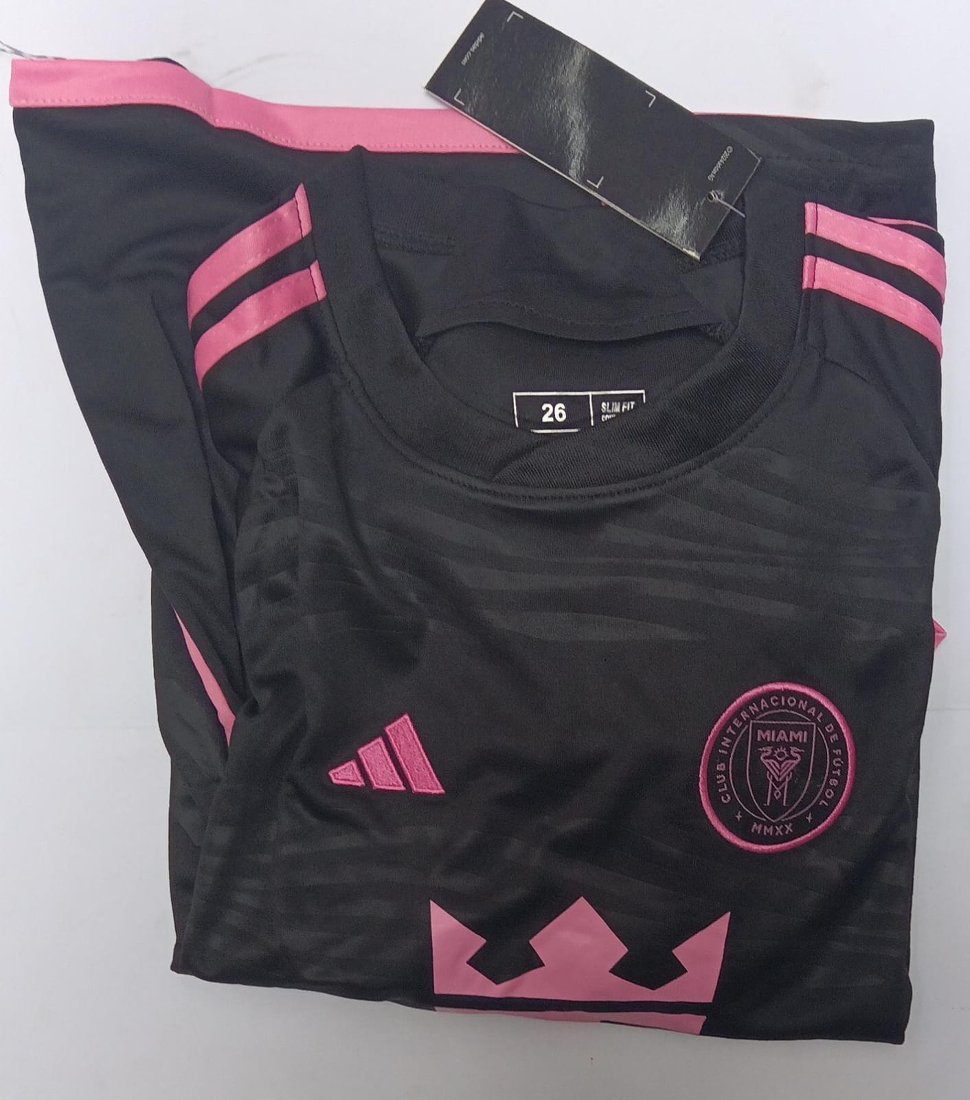 Playera Clon Niño Miami Negra