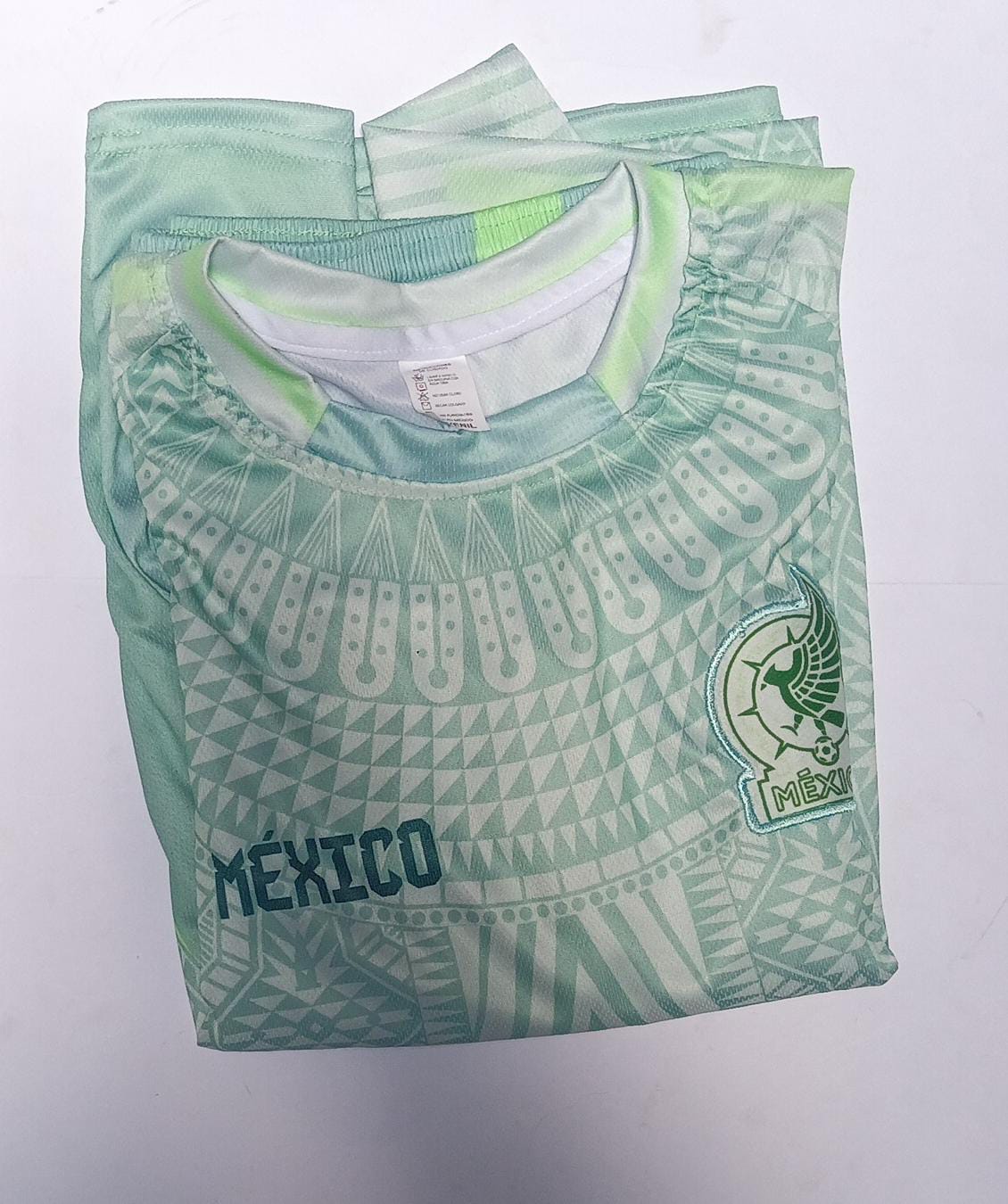 Conjunto Niño Mexico Verde Blanco