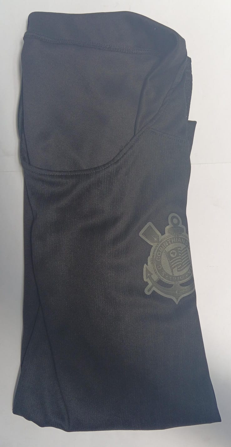 Playera Economica Manga Larga Corinthians Negro