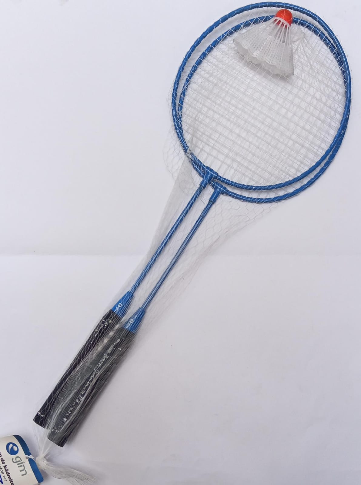 Set de bádminton: 2 raquetas + gallito GIM